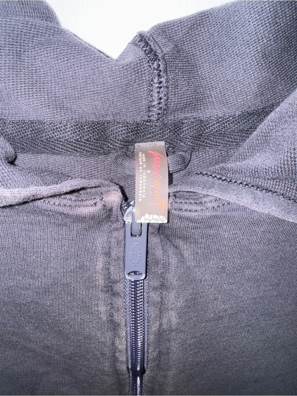 FP Movement by Free People Black Cropped Zip Hoodie - Picture 2 of 3